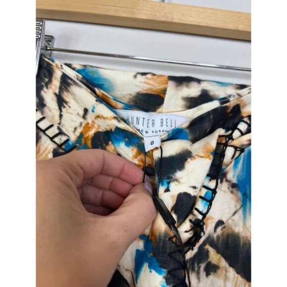 NWT Hunter Bell Ashton Short Tie Waist Tie Dye High Waist Size: 0 - Picture 4 of 7